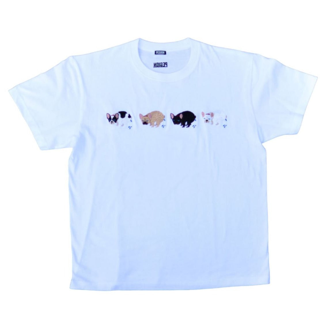 ♡オイルペイント　フレブル♡ 限定＞F/B POOPING TEE【PEGION × FRENCH BULLDOG LIFE
