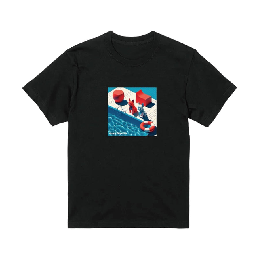 Block FB Swimmer Tshirt -Black【夏のTシャツ祭り】