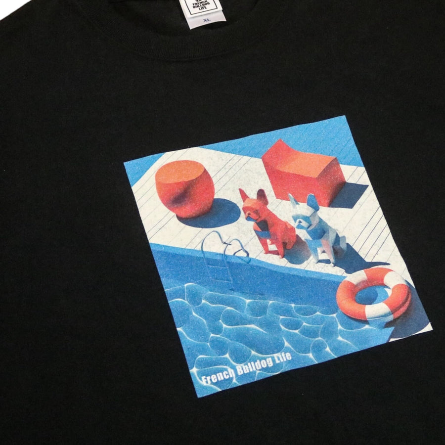 Block FB Swimmer Tshirt -Black【夏のTシャツ祭り】